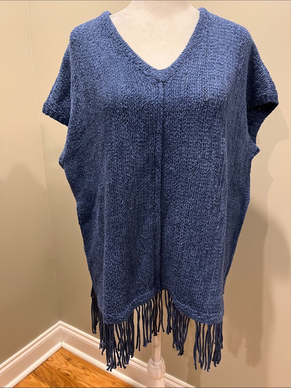 J. Jill Oversized Fringe Sweater Vest